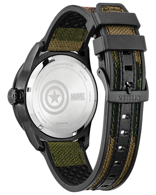 Citizen Marvel Captain America Eco Drive Black Watch CITIZEN